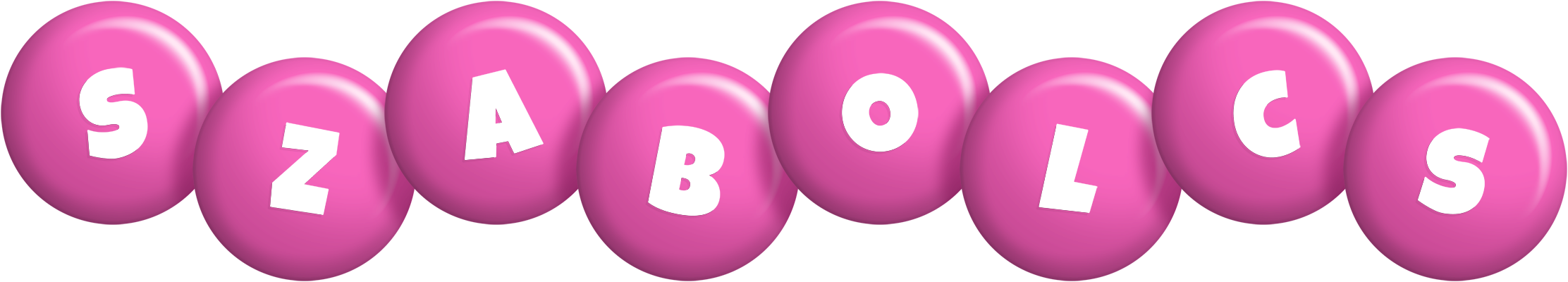 Szabolcs candy-pink logo