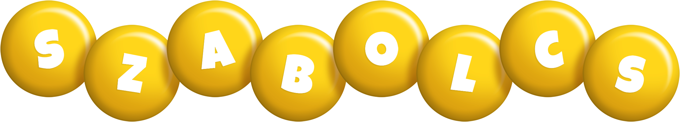 Szabolcs candy-yellow logo
