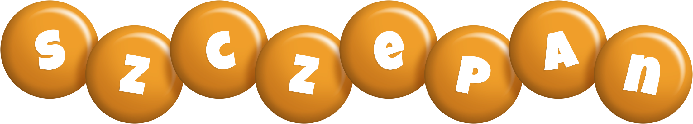 Szczepan candy-orange logo
