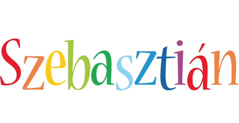 Szebasztián birthday logo
