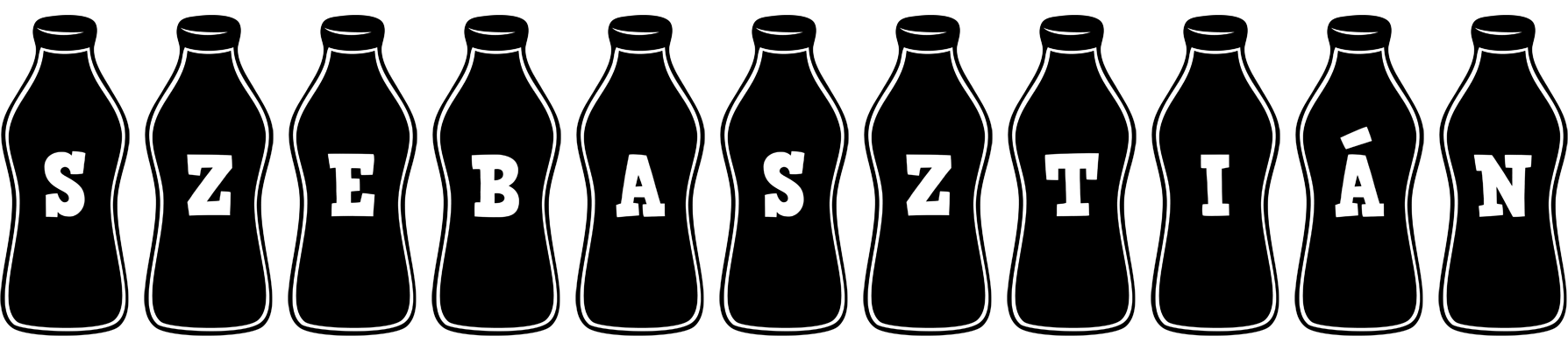Szebasztián bottle logo