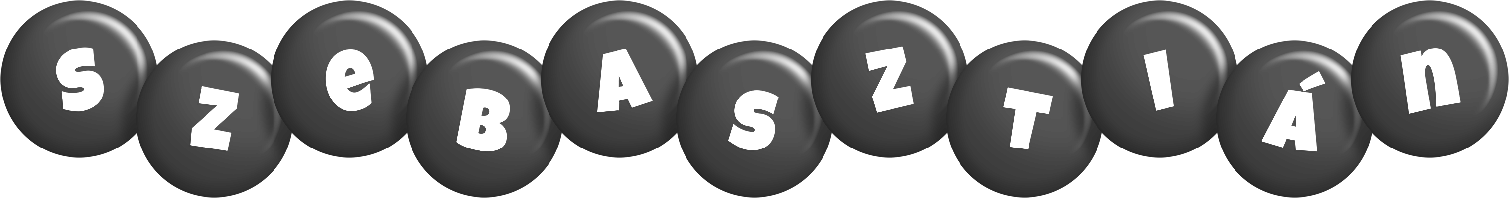 Szebasztián candy-black logo