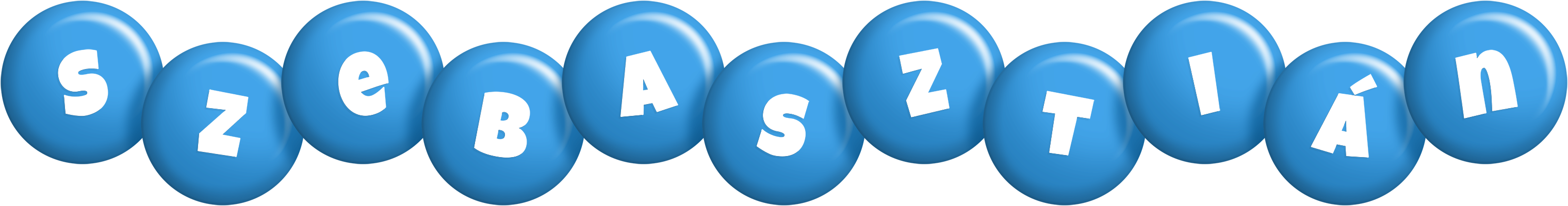 Szebasztián candy-blue logo