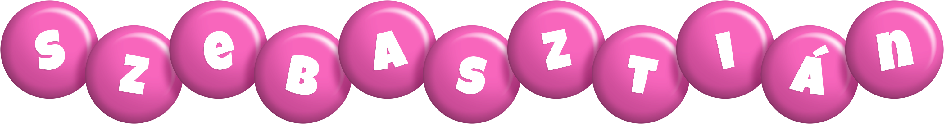 Szebasztián candy-pink logo