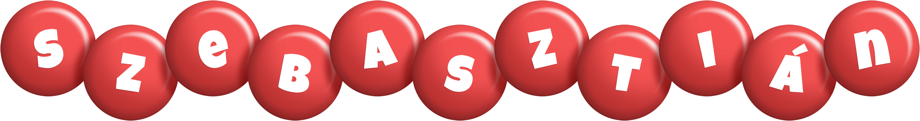 Szebasztián candy-red logo