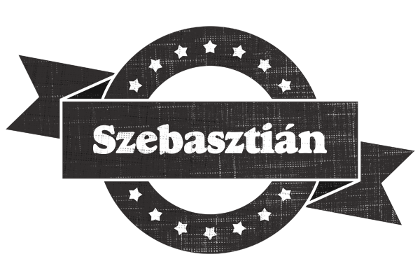 Szebasztián grunge logo