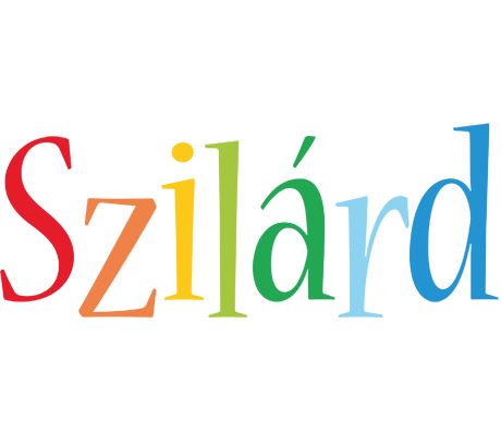 Szilárd birthday logo