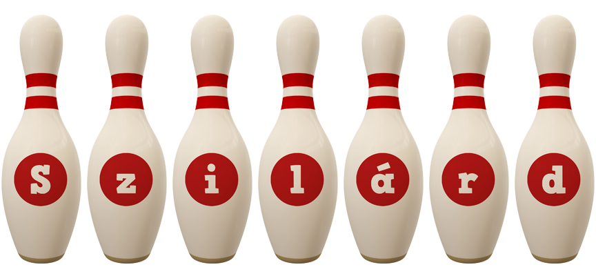 Szilárd bowling-pin logo