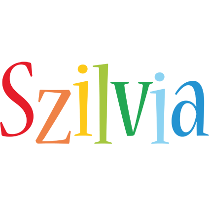 Szilvia birthday logo