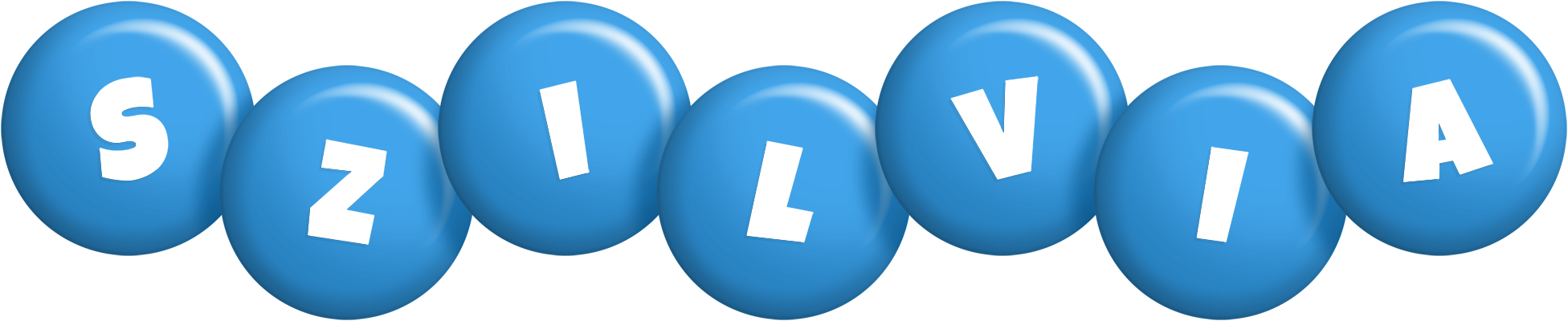 Szilvia candy-blue logo