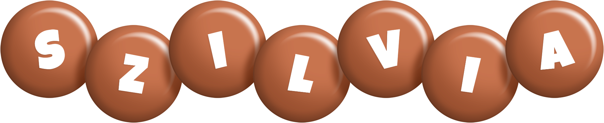 Szilvia candy-brown logo