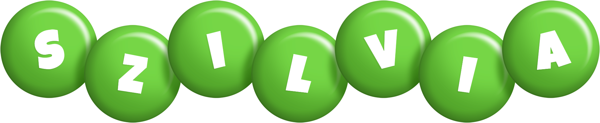 Szilvia candy-green logo