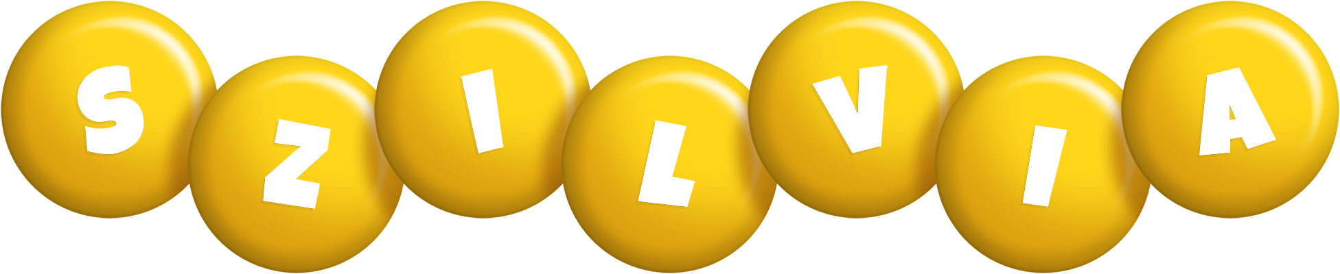 Szilvia candy-yellow logo