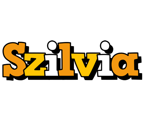 Szilvia cartoon logo
