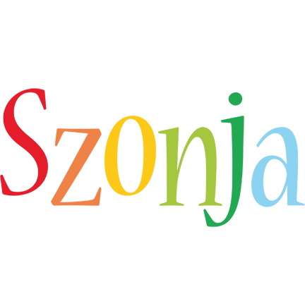 Szonja birthday logo