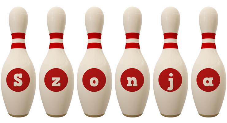 Szonja bowling-pin logo