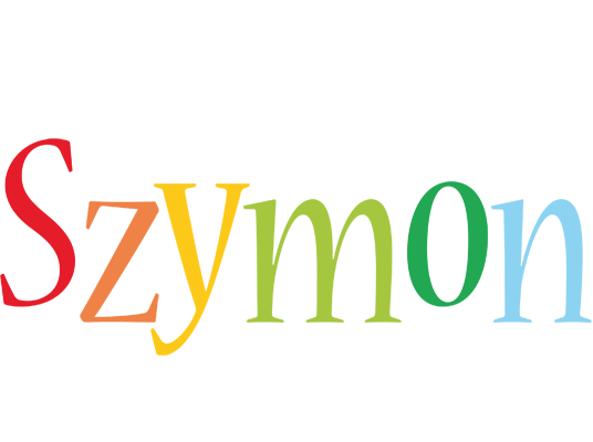 Szymon birthday logo