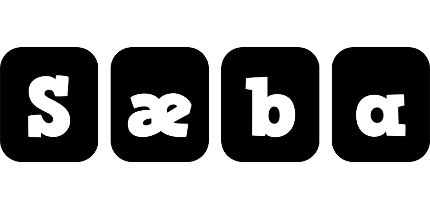 Sæba box logo
