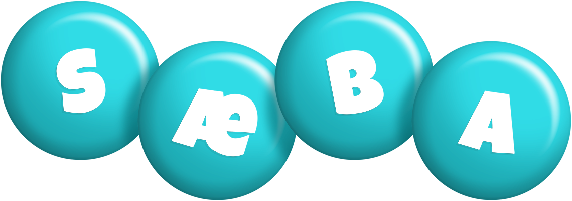 Sæba candy-azur logo