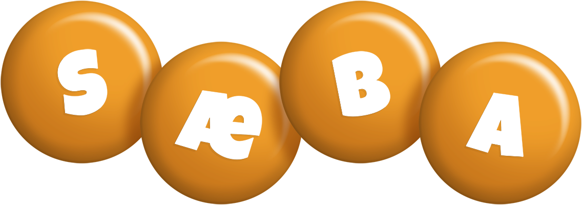 Sæba candy-orange logo