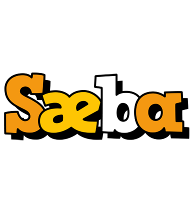 Sæba cartoon logo