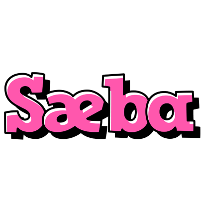 Sæba girlish logo