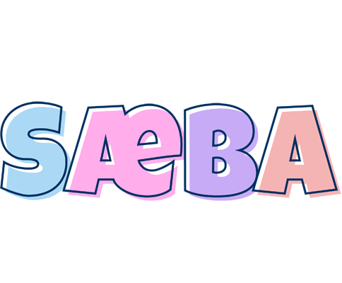Sæba pastel logo