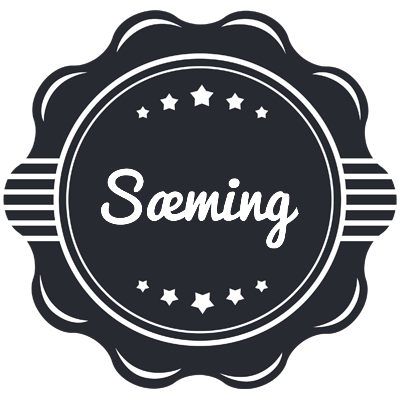 Sæming badge logo