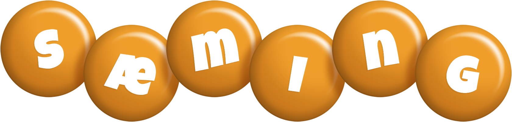 Sæming candy-orange logo