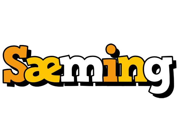 Sæming cartoon logo
