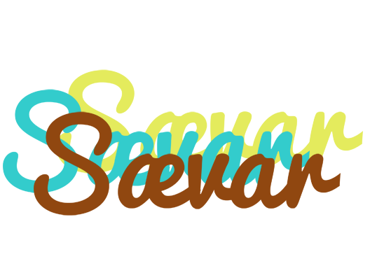 Sævar cupcake logo