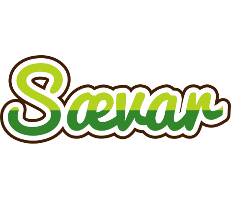 Sævar golfing logo