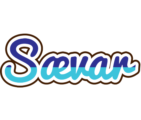 Sævar raining logo