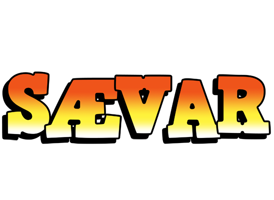 Sævar sunset logo