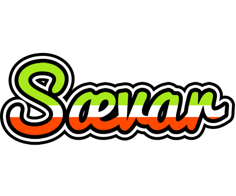 Sævar superfun logo