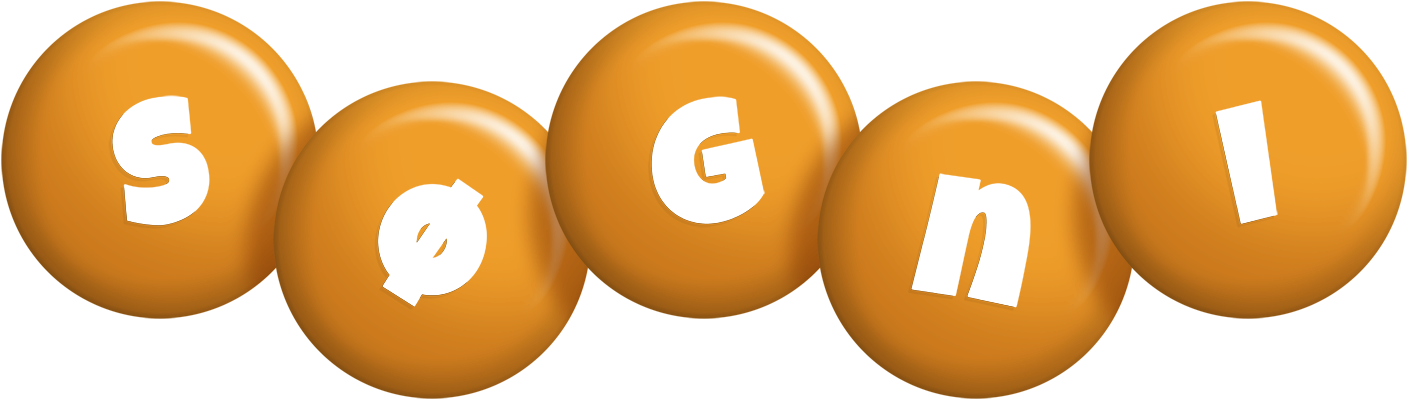 Søgni candy-orange logo