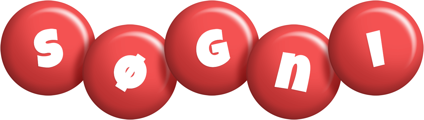Søgni candy-red logo