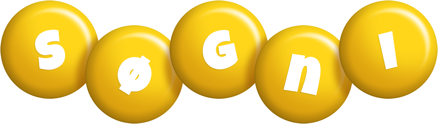 Søgni candy-yellow logo