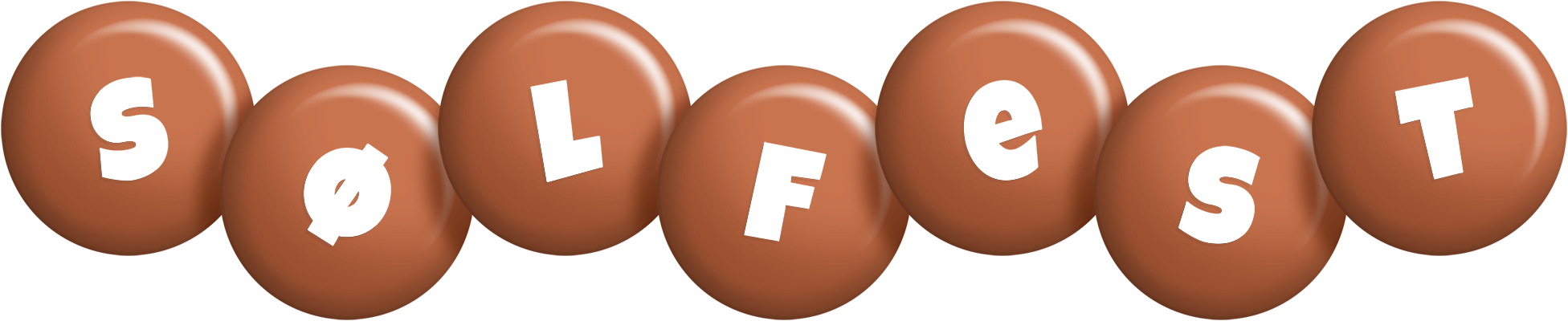 Sølfest candy-brown logo