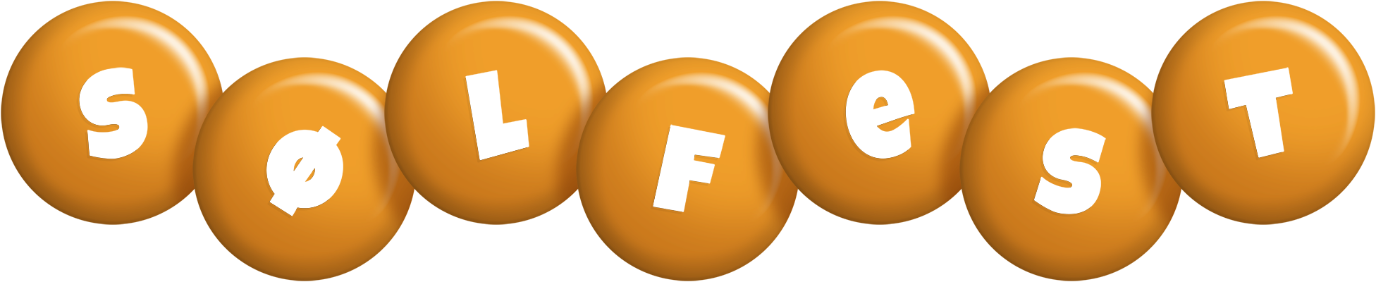 Sølfest candy-orange logo