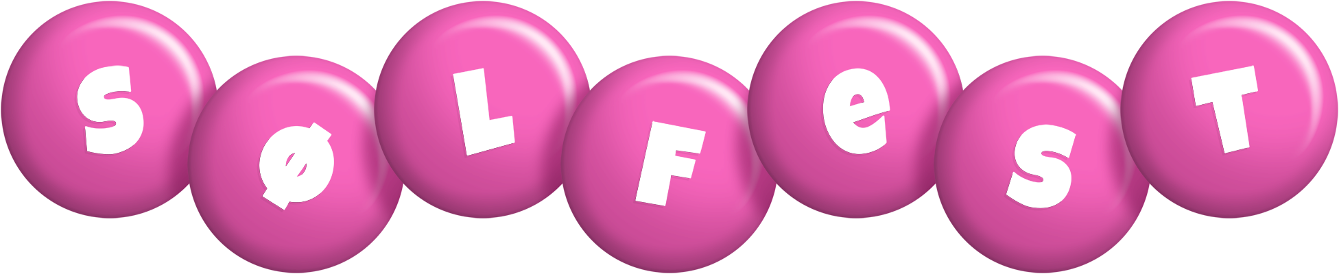 Sølfest candy-pink logo