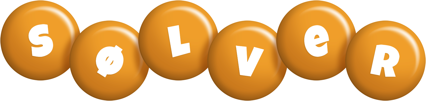 Sølver candy-orange logo