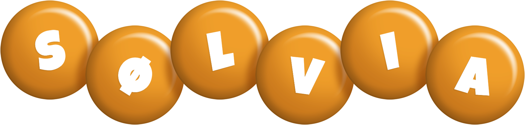 Sølvia candy-orange logo