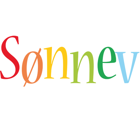 Sønnev birthday logo