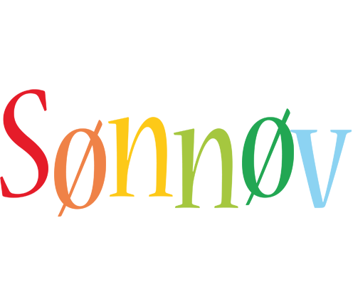 Sønnøv birthday logo