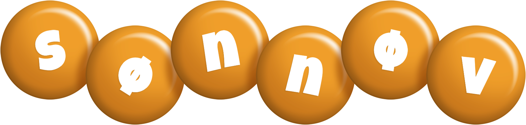 Sønnøv candy-orange logo