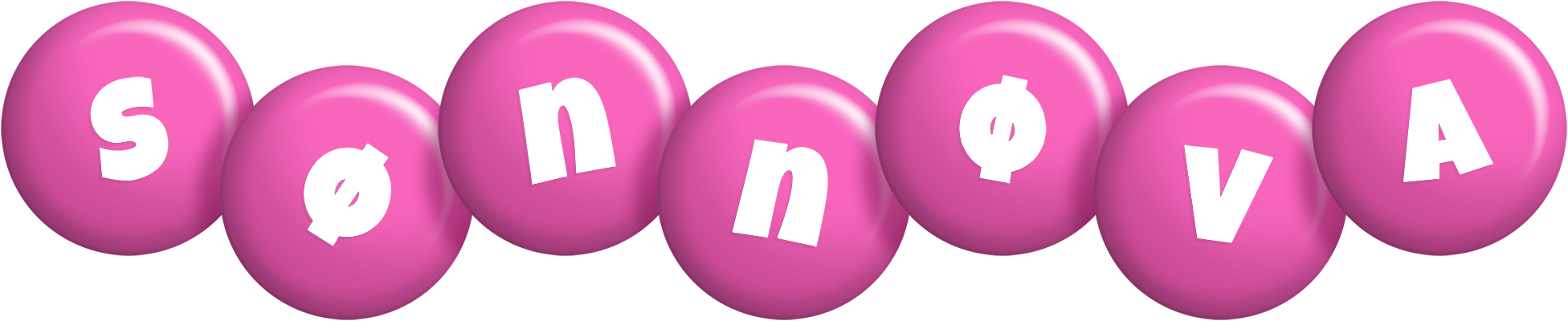 Sønnøva candy-pink logo