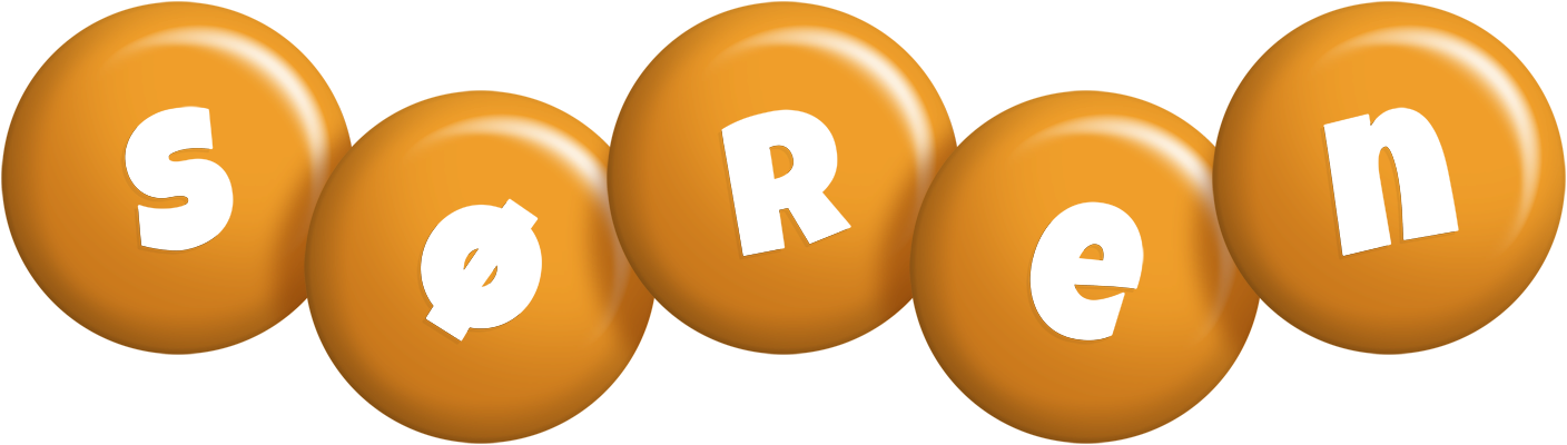 Søren candy-orange logo
