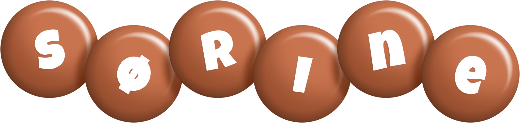 Sørine candy-brown logo