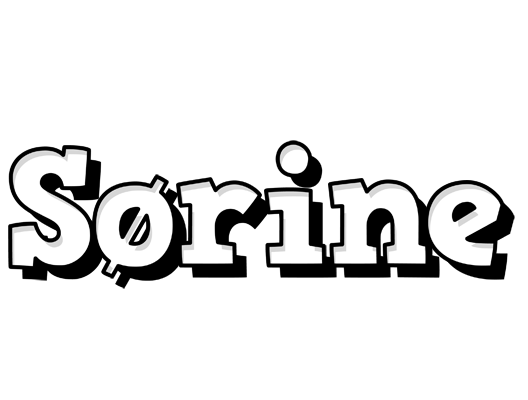 Sørine snowing logo